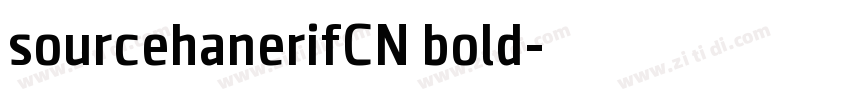 sourcehanerifCN bold字体转换